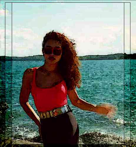 Anchalee at diamond beach